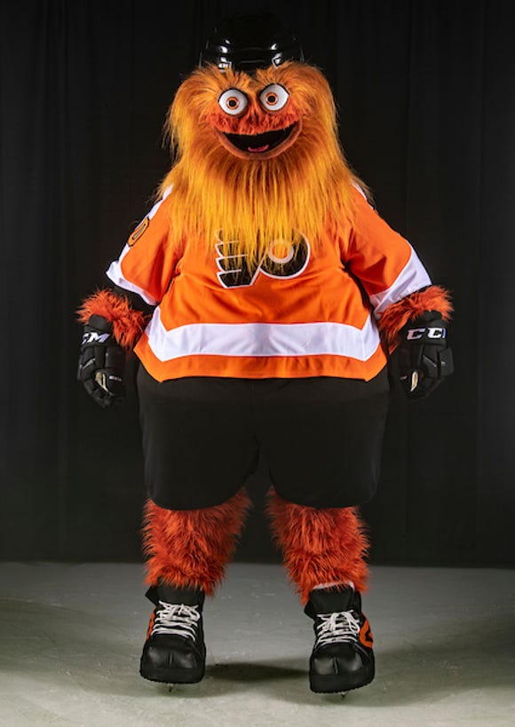 Flyers react to their new mascot, Gritty