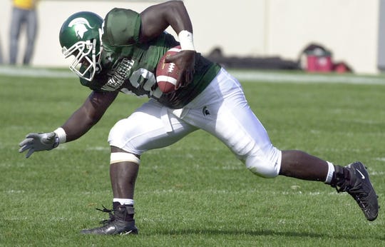 Former Michigan State football player Mike Labinjo died over the weekend. He was 38 and played for several years in the Canadian Football League after a short stint in the NFL.