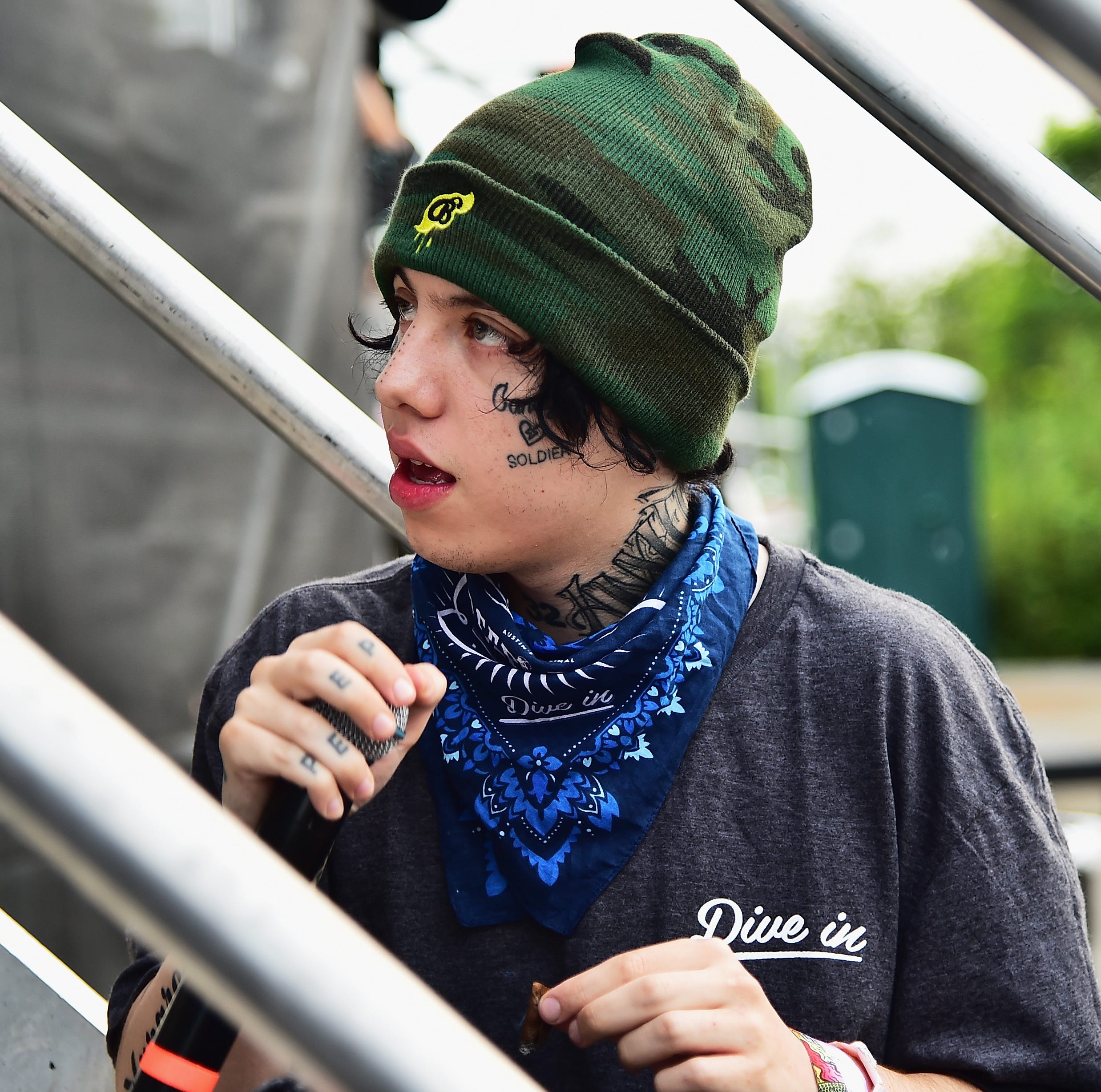Lil Xan performs onstage during Day 1 of Billboard Hot 100 Festival 2018 at Northwell Health at Jones Beach Theater on August 18, 2018 in Wantagh, New York.