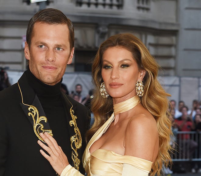Quarterback Tom Brady and supermodel Gisele Bundchen were married in 2009.