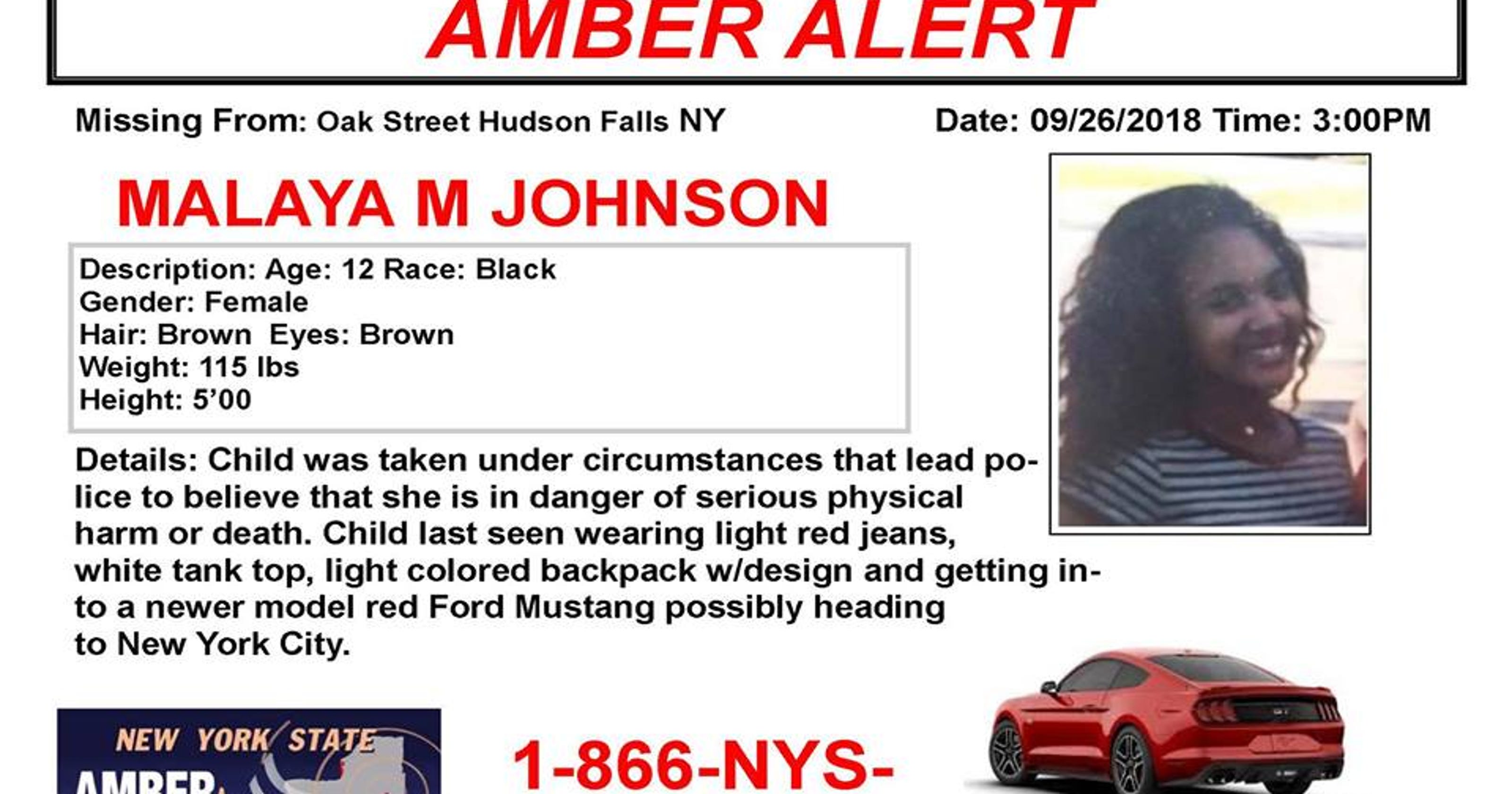 Amber alert: Girl, 12, found; NYC man arrested