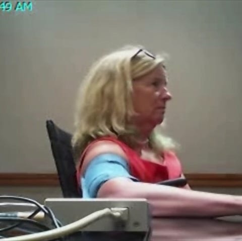 Christine Blasey Ford takes a polygraph exam on...