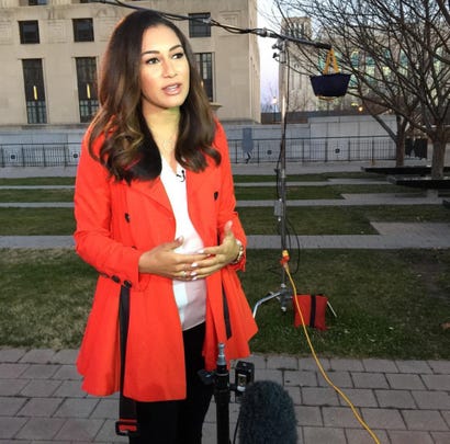 Morgan Radford is always on the go for NBC.