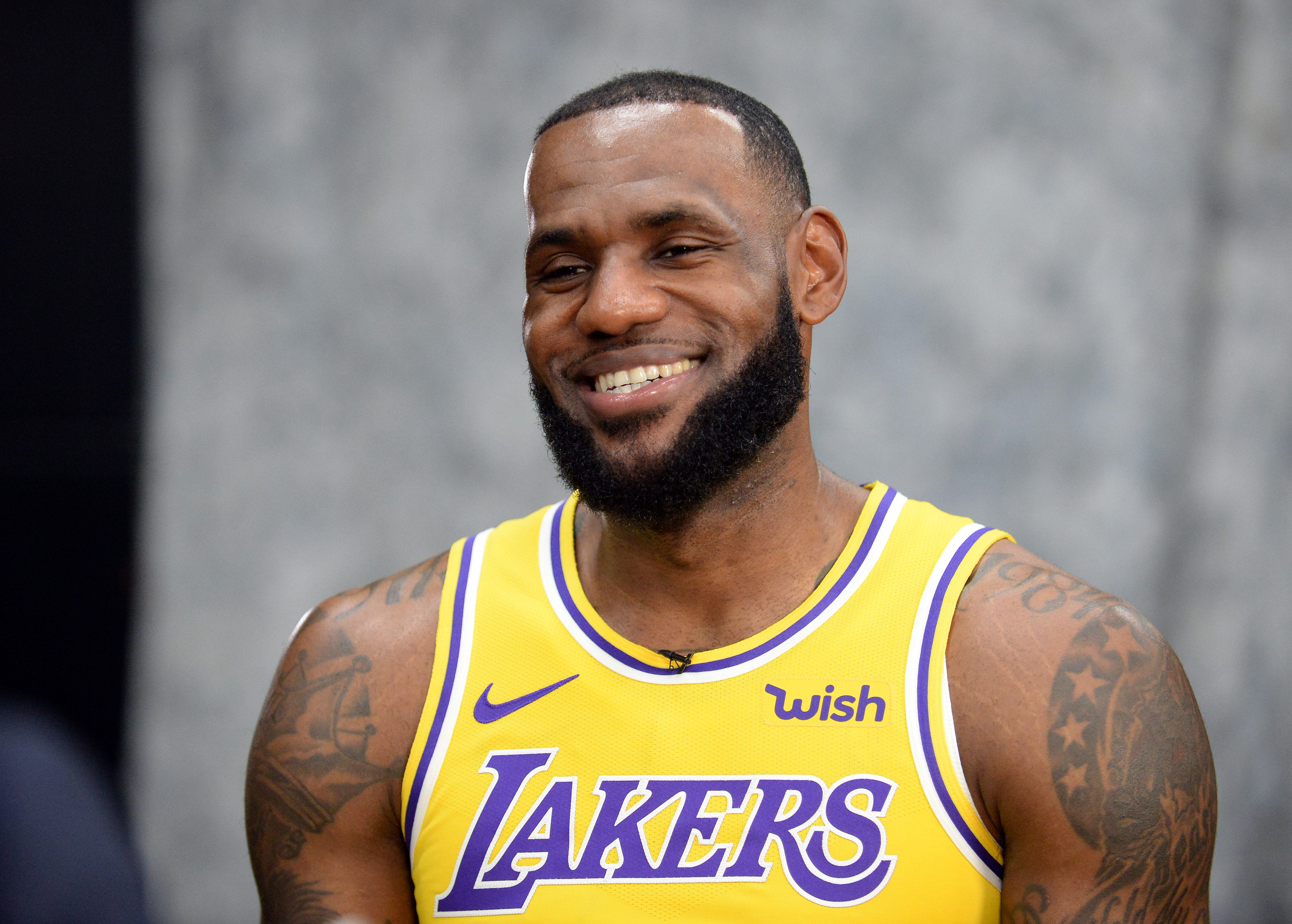 lebron james as a laker