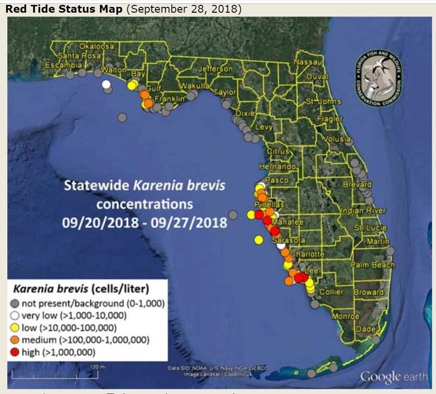 Red Tide Chart Naples Fl