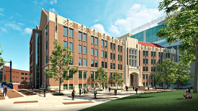 Rendering of the new engineering building at the University of Tennessee at Knoxville. The university held a groundbreaking ceremony on Friday afternoon.