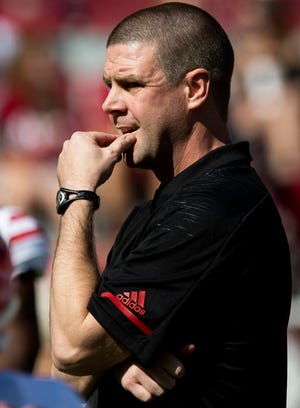UL coach Billy Napier, shown here before Saturday's 56-14 loss at No. 1 Alabama, seeks better consistency from his Ragin' Cajuns as they prepare to play Texas State.