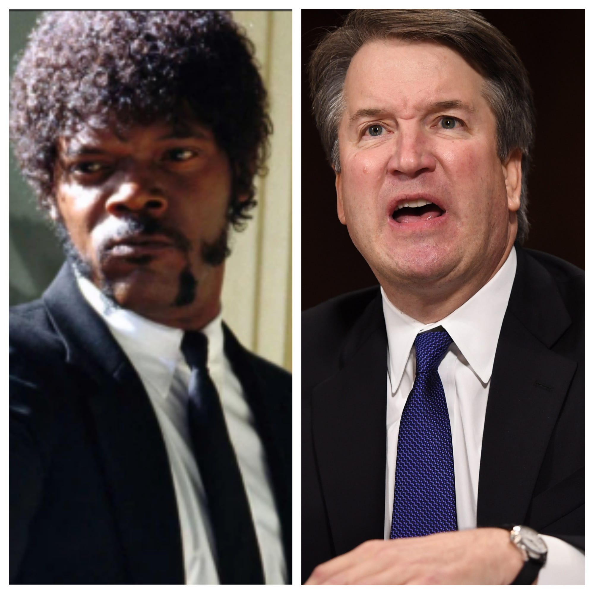 Brett Kavanaugh, 'Pulp Fiction' mash-up: Samuel L. Jackson reacts Brett Kavanaugh, 'Pulp Fiction' mash-up: Samuel L. Jackson reacts