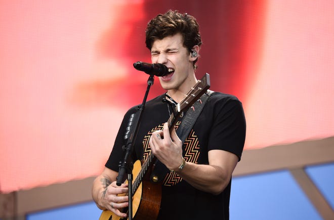 Musician Shawn Mendes performs at the 2018 Global Citizen Festival in Central Park on Saturday, Sept. 29, 2018, in New York.