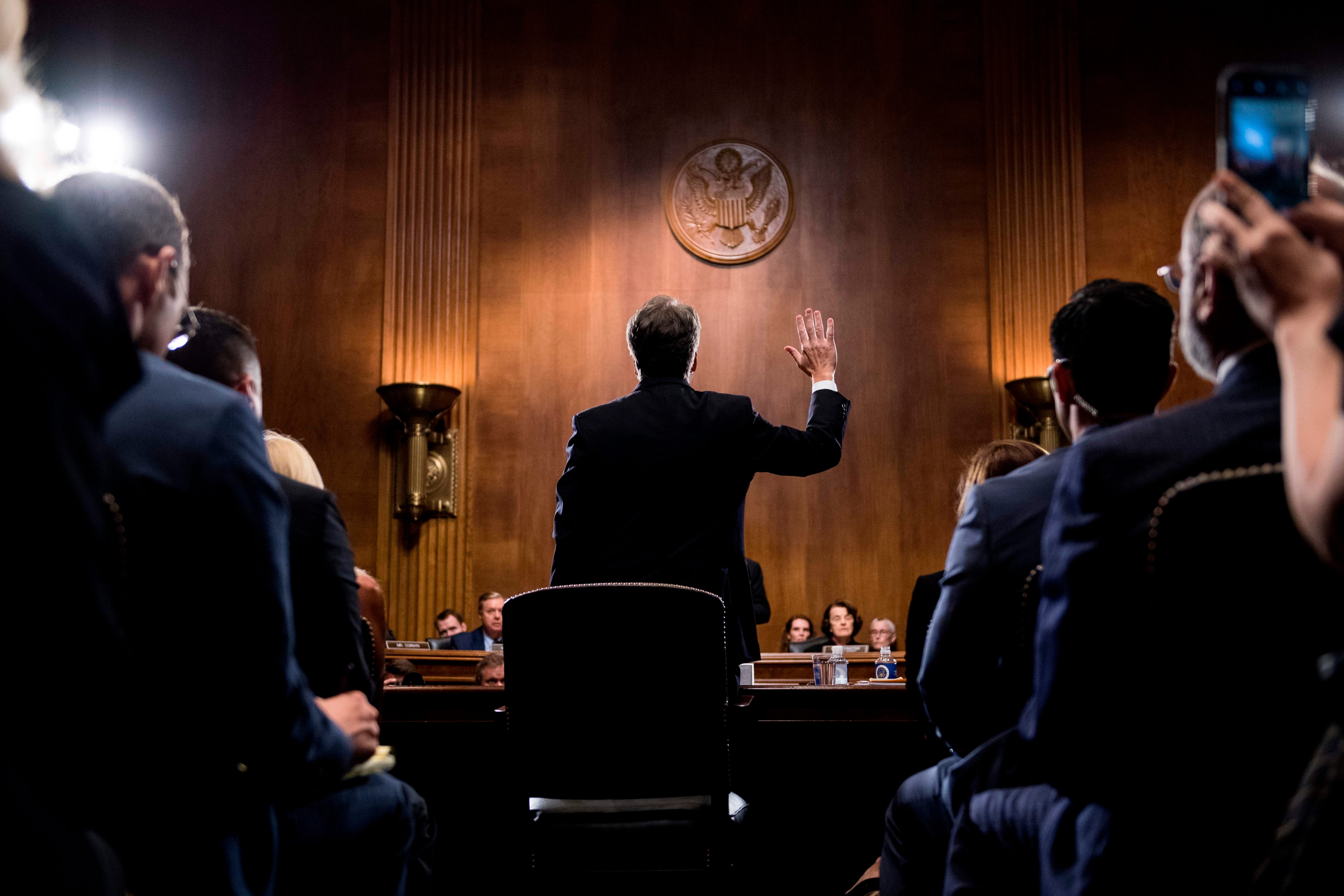 Supreme Court nominee Brett Kavanaugh on Sept. 27, 2018.