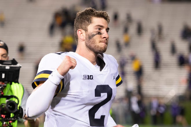 Michigan quarterback Shea Patterson talked to everyone on the sidelines during the Northwestern game, trying to motivate his teammates to rally from a 17-point deficit. It worked.