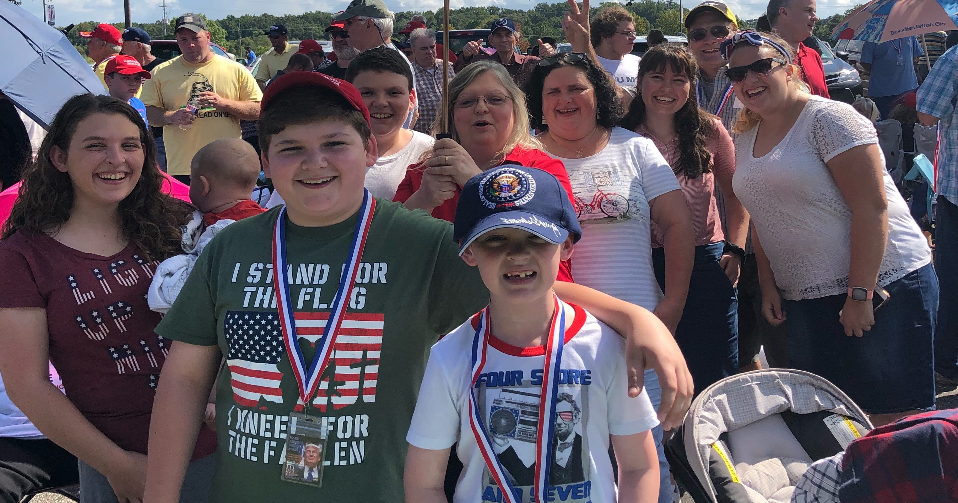 Trump Mississippi rally: Supporters arrive early in Southaven