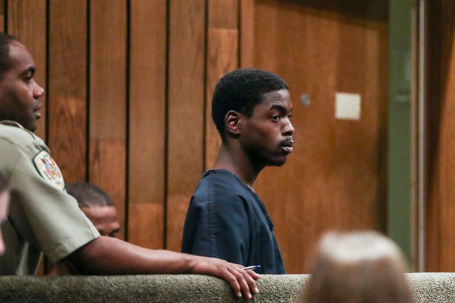 October 02 2018 - McKinney Wright Jr., 22, appears inside of General Sessions Court Division Seven with Judge Bill Anderson on Tuesday. 