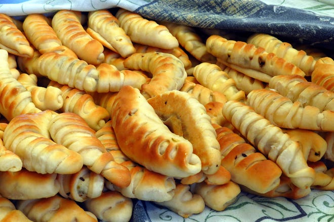 A thousand savory fatayer pastries are made every year for the International Food Festival.
