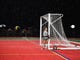 Ramapo goal keeper Natalie Kologrivov waches the ball flying by her net while rain falls at a match versus Northern Highlands. 