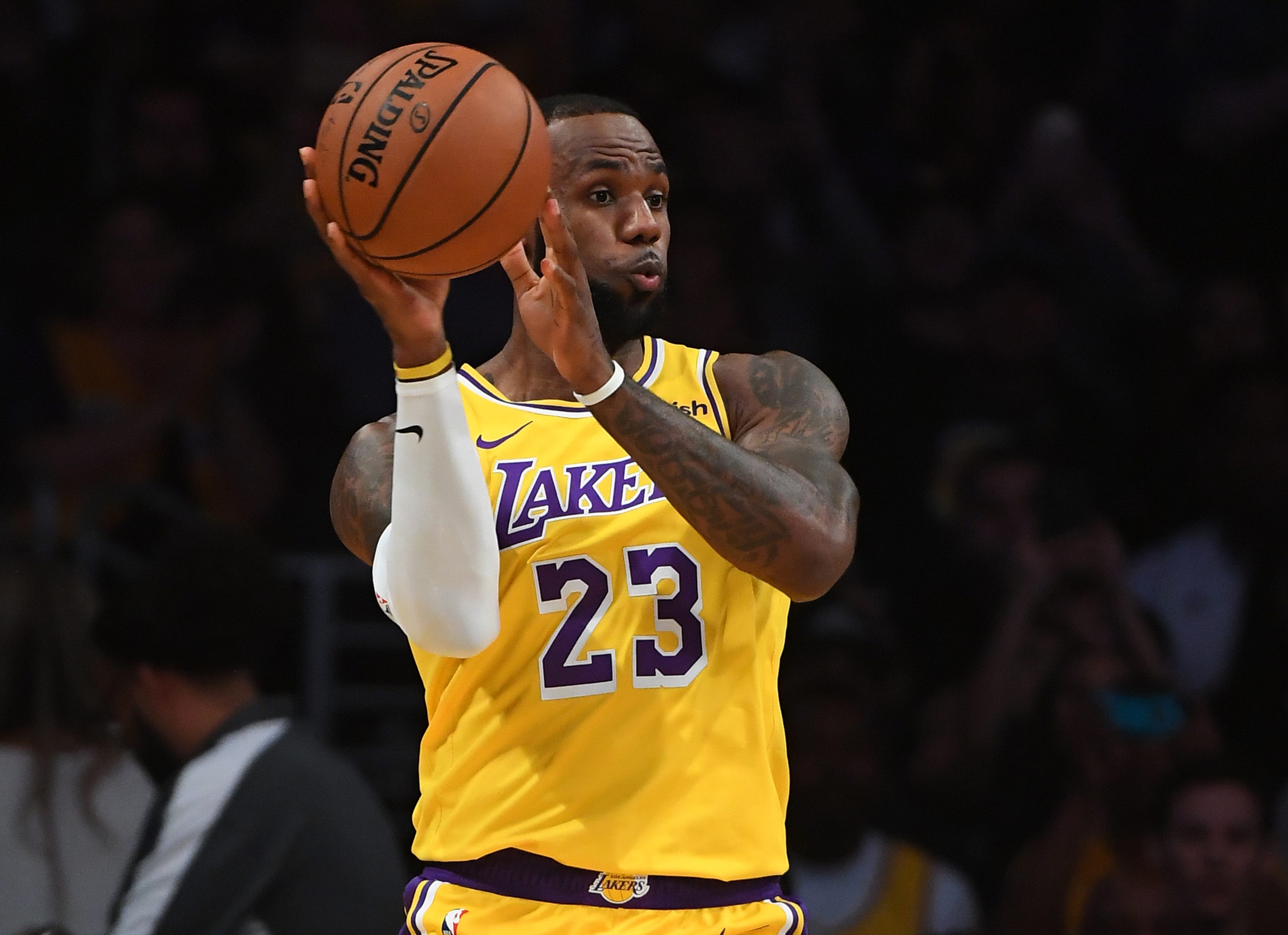 lebron james lakers home jersey