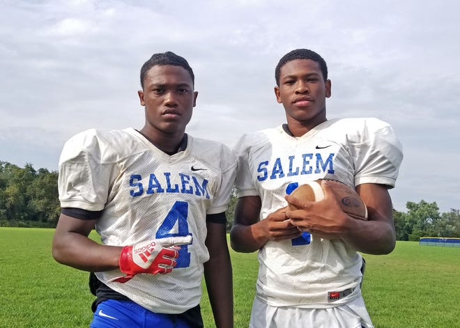 Salem's offense is off to a hot start partly due to the Bundy brothers. Da'shon, left, is a receiver and Jamael, right, is the quarterback.