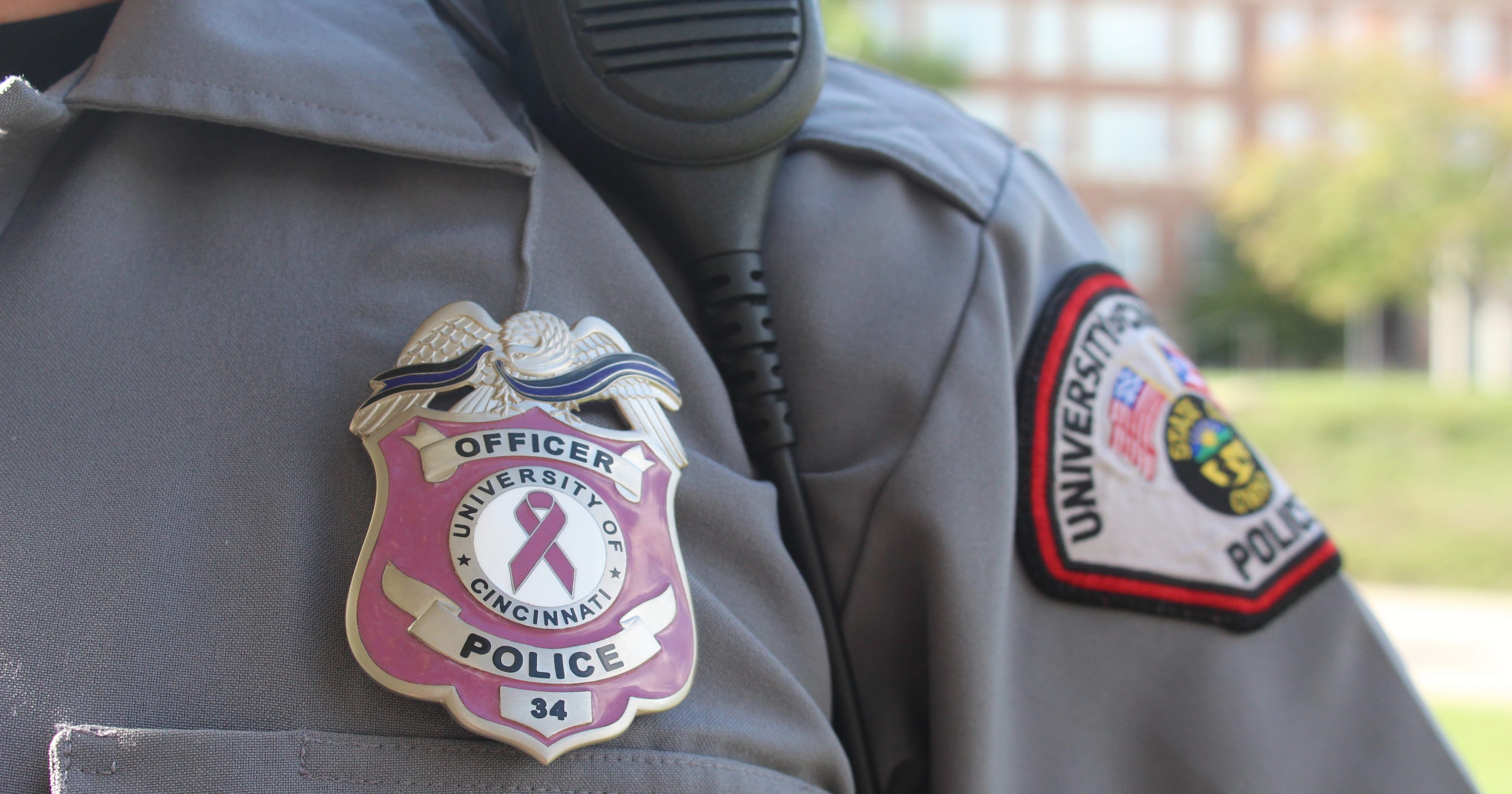 Badges Help Uc Police Support Breast Cancer Awareness Month