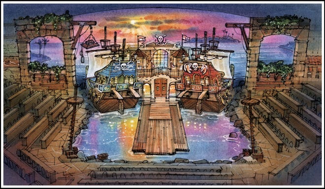 This rendering showcases the upcoming Pirates Voyage location in Pigeon Forge.