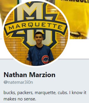 Nathan Marzion wrote a fun letter of apology after he boasted his Cubs would win the division.