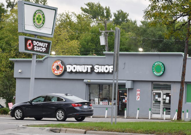 The Holy Moly Donut Shop in Detroit is in the same building as Unified Collective, a medical marijuana dispensary.