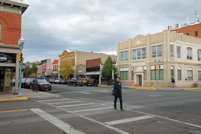 This file photo shows downtown Laramie, Wyoming.