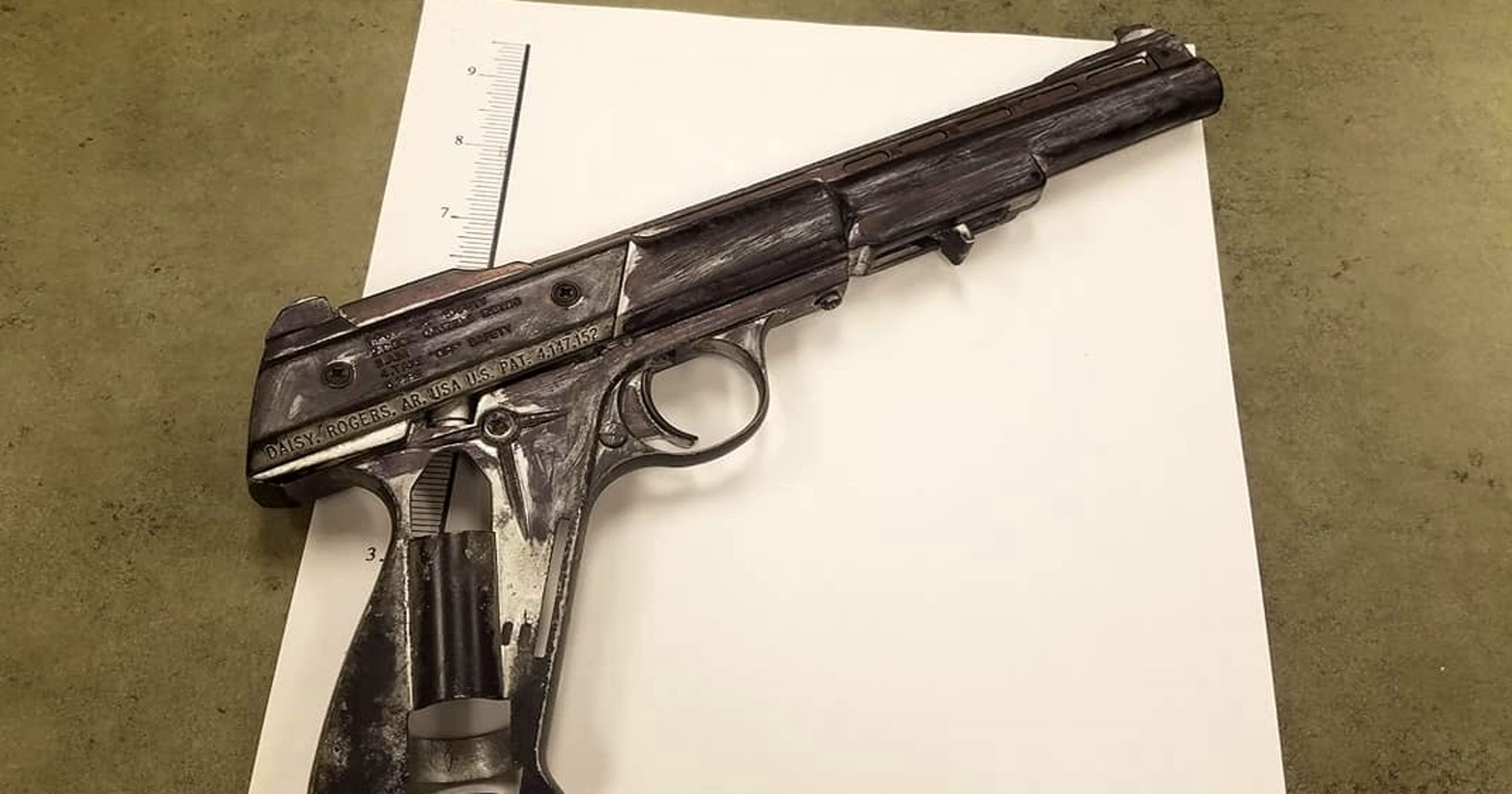 Police Man arrested for waving fake gun at cars