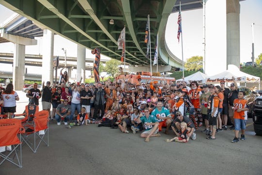 AFC North-leading Cincinnati Bengals (3-1) plays host to the AFC East's first-place Miami Dolphins (3-1) at Paul Brown Stadium Sunday Oct. 7,2018. The largest tailgate party in the NFL is the Bengal Bomb Squad.