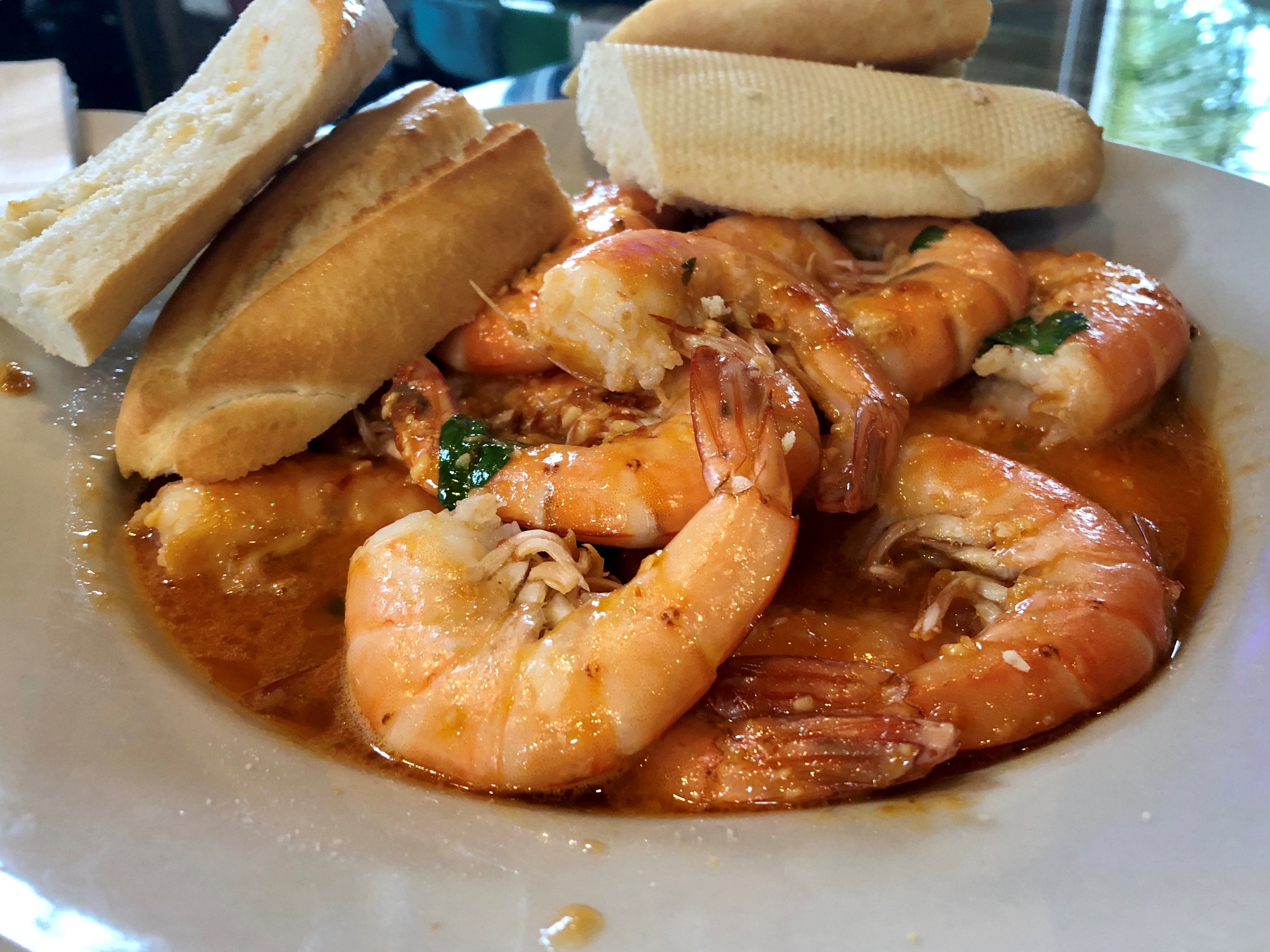 Yucatan shrimp are one of the most famous menu items from Doc Ford