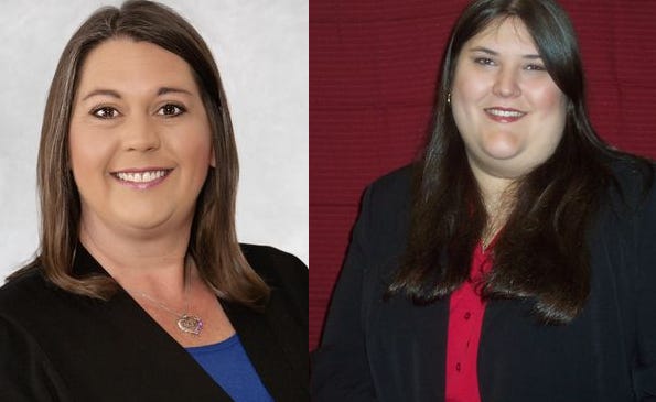 Misty Belford, left, and Shana Moore are the candidates for Brevard County School Board District 1.