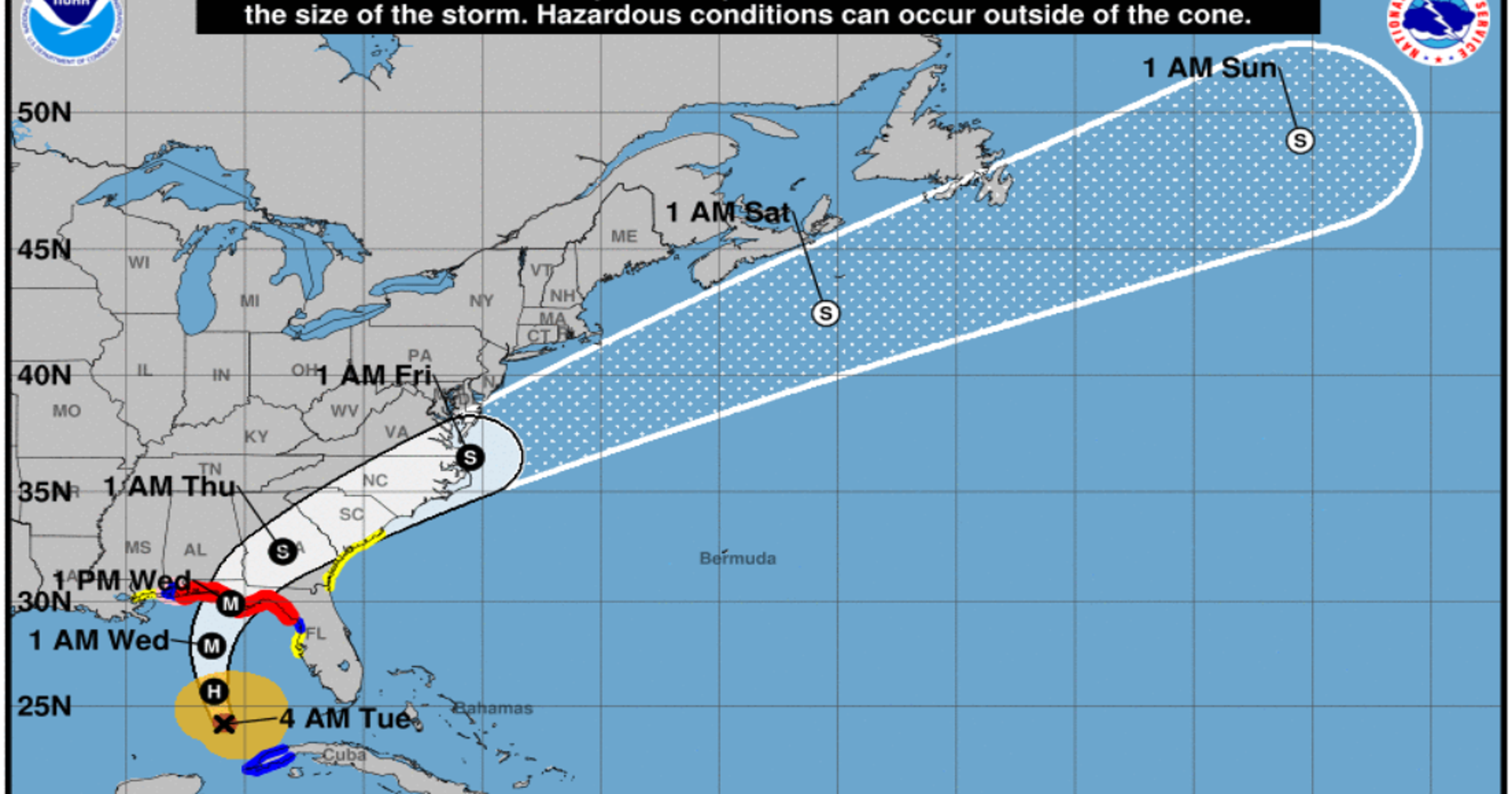 Hurricane Michael track Expected to make landfall as Category 3 storm