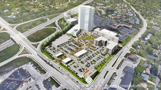 Bayside officials are seeking possible changes to the OneNorth development proposal, which would be anchored by a controversial apartment tower.