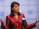 NEW YORK, NY - SEPTEMBER 20:  United Nations (UN) Ambassador Nikki Haley speaks to the media ahead of the start of next weeks General Assembly meeting at the United Nations on September 20, 2018 in New York City. World leaders will converge at the UN for an annual week of high level discussions on global conflicts and other issues of concern to the world community.  (Photo by Spencer Platt/Getty Images) ORG XMIT: 775231184 ORIG FILE ID: 1036645944