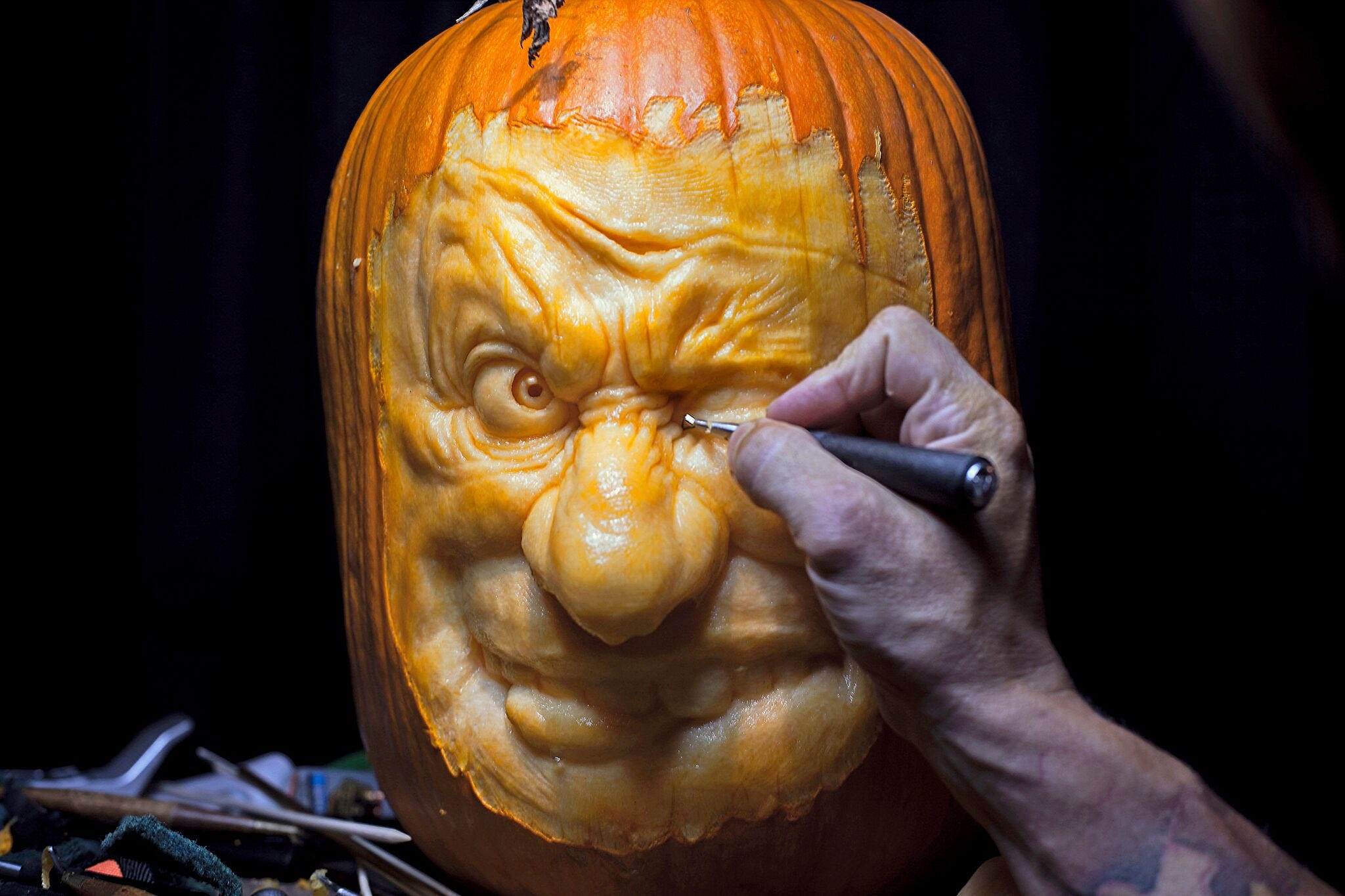 Pumpkin carving tips from a master carver, Ray Villafane