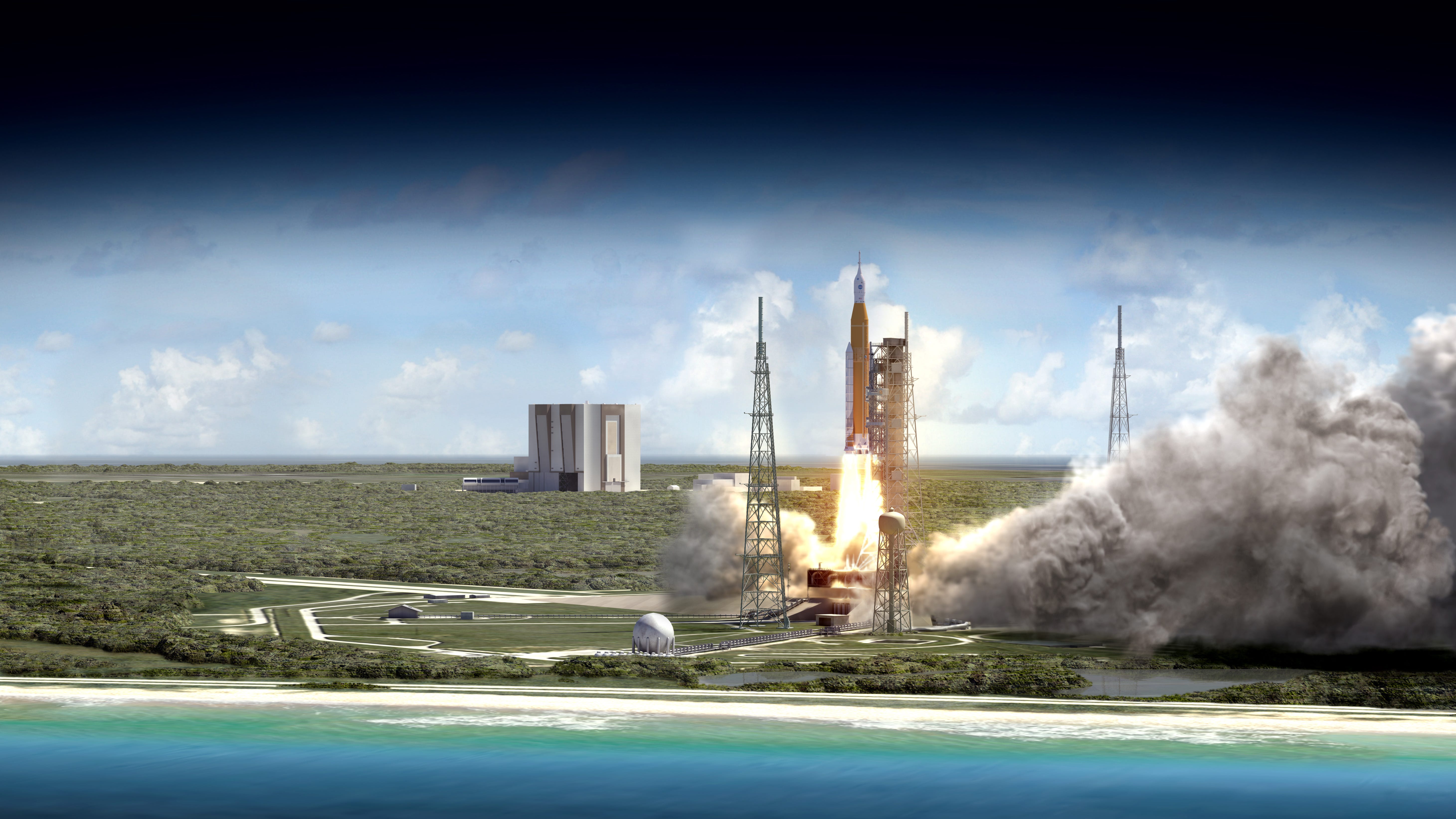 NASA test fires powerful SLS rocket booster in Utah
