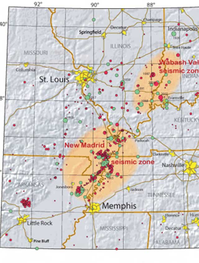 missouri fault line map When The New Madrid Fault Unzips Will You Be Ready missouri fault line map