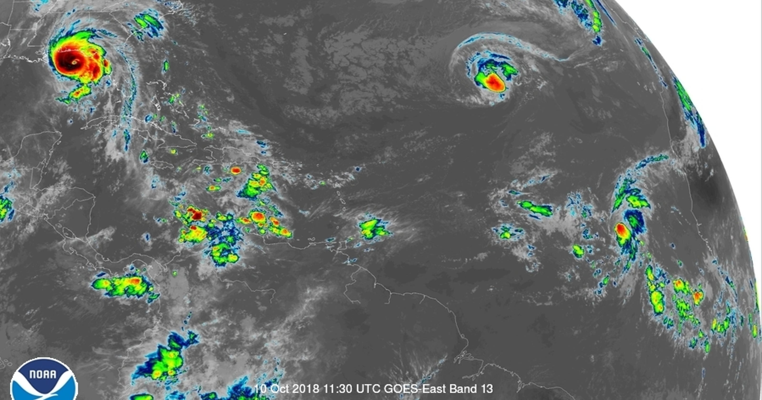 Tropical depression in Caribbean? Tropical Storm Nadine; Hurricane Leslie