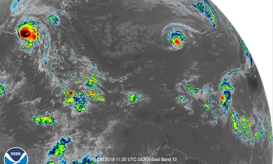 Tropical depression in Caribbean? Tropical Storm Nadine; Hurricane Leslie