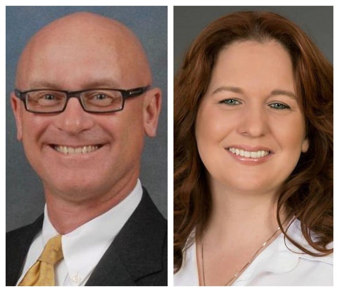 Candidates for Florida House District 55 Cary Pigman (left) and Audrey Asciutto