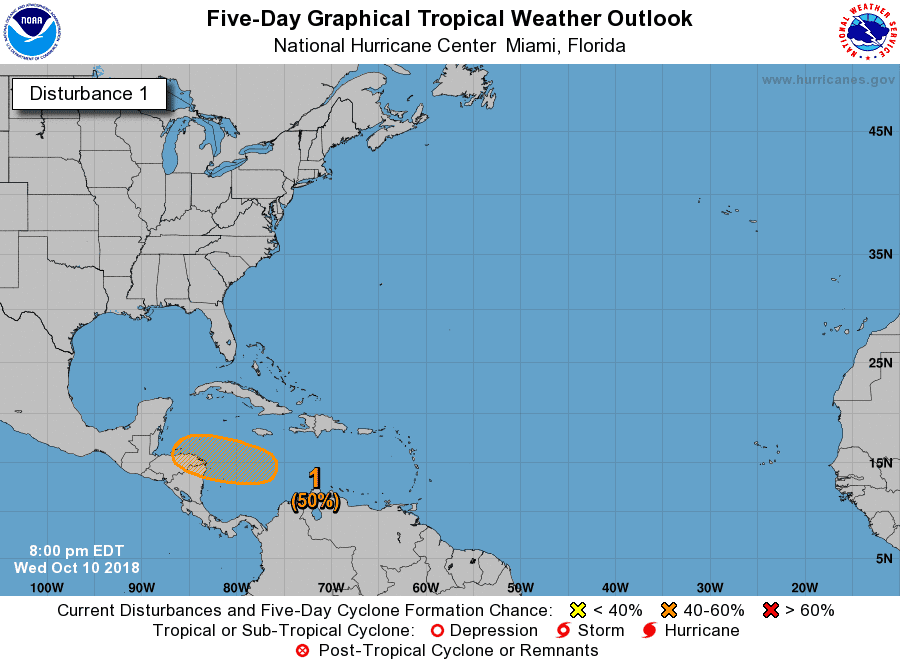 Tropical depression coming in Caribbean? Tropical Storm Nadine 