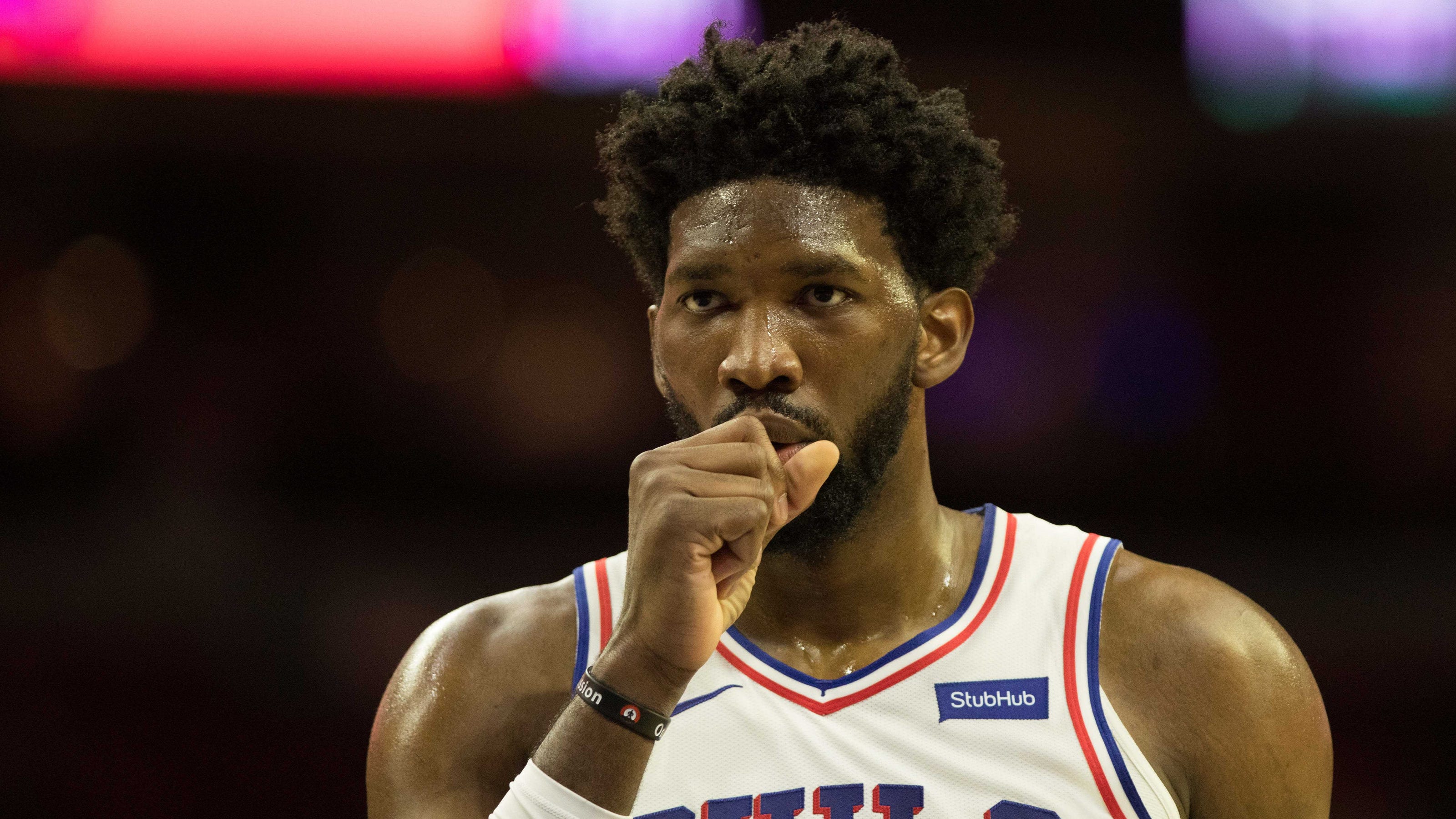 star Joel Embiid signs Under Armour