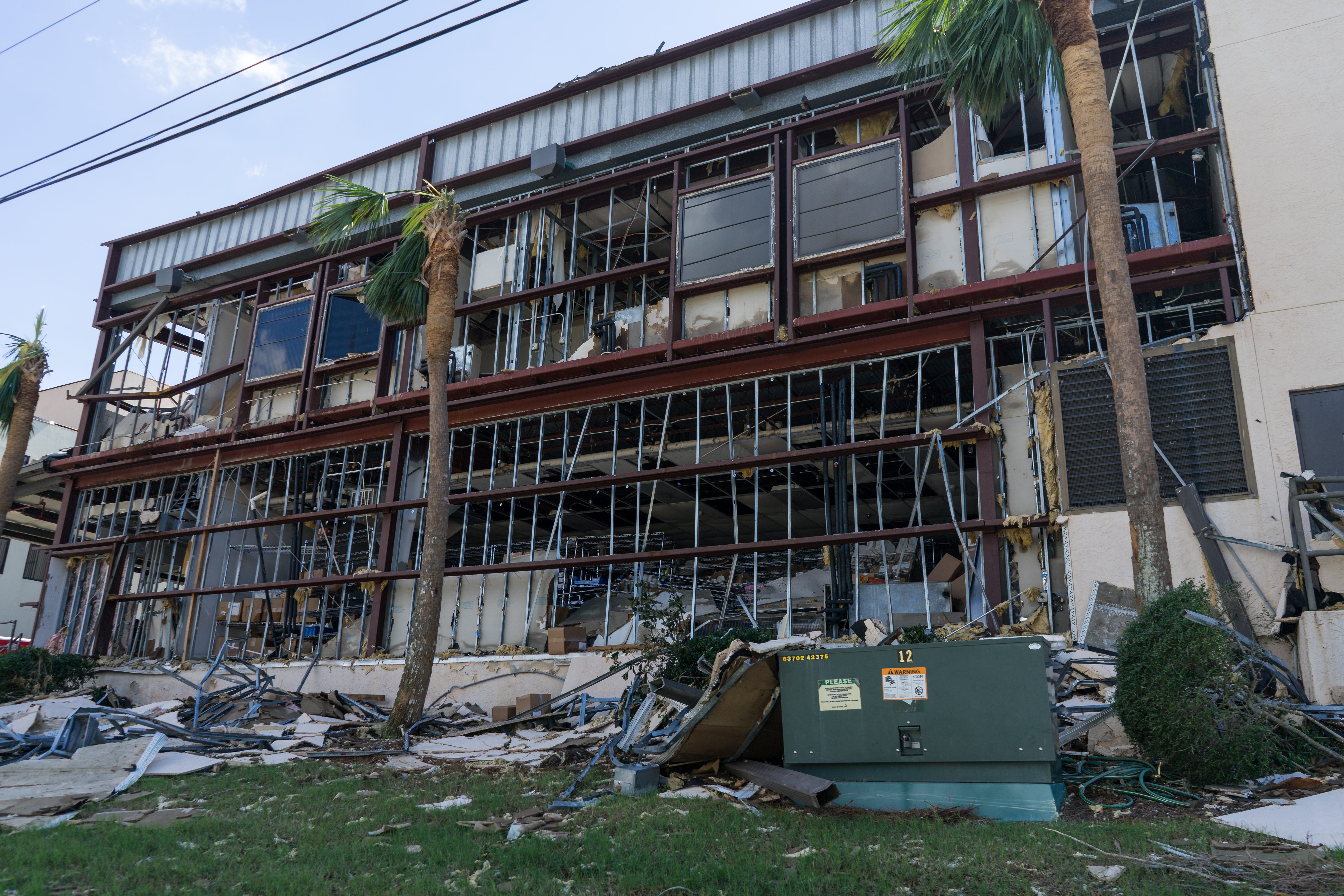 airport damage in panama city florida