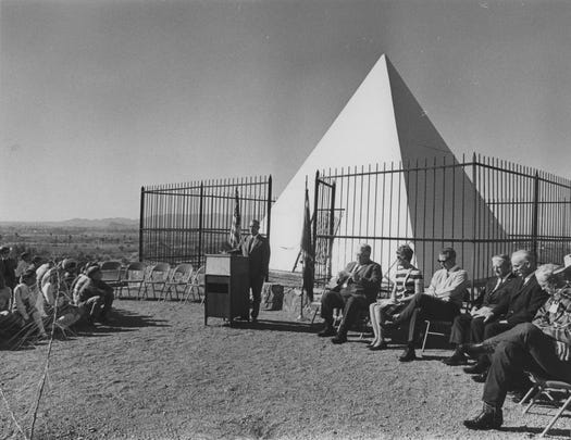 Arizona Governor George W.P. Hunt's Tomb as seen in 1969.