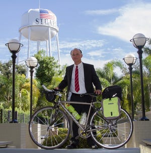 Charles “Chuck” Geary, an attorney with Lesser Lesser Landy & Smith, will begin a week long, 250-mile "Cycling for a Cause" journey from Florida City to Key West on Oct. 27. SafeSpace, the only certified domestic violence center on the Treasure Coast, will  receive all proceeds raised from Geary's ride.