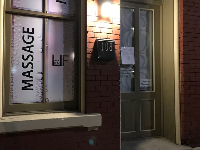 A Downtown Cincinnati massage parlor was allegedly a front for prostitution.