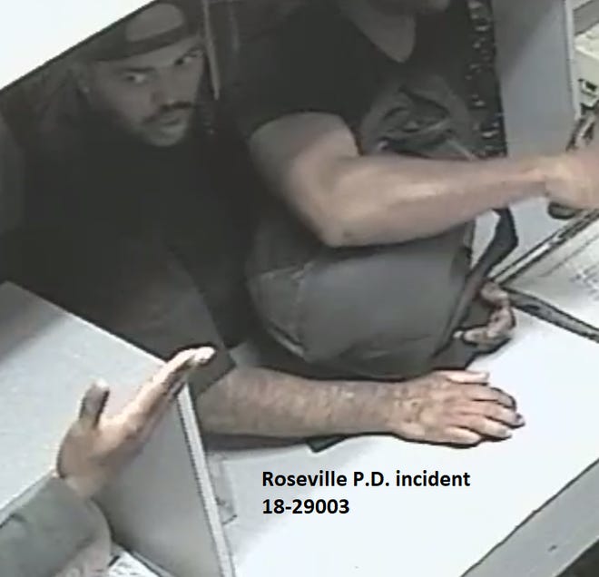 Roseville Police are looking for a man who assaulted an Apollo Lanes employee with a stool and a bowling ball Oct. 10, 2018.