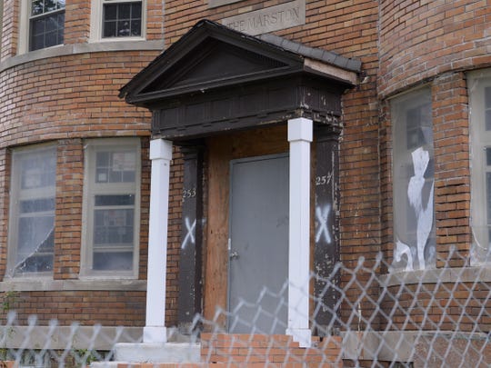 Exterior of the house at 253 Marston St. in Detroit.