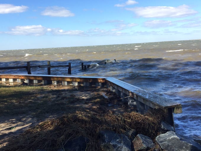 PHOTOS Flooding, wind damage on Va. Shore