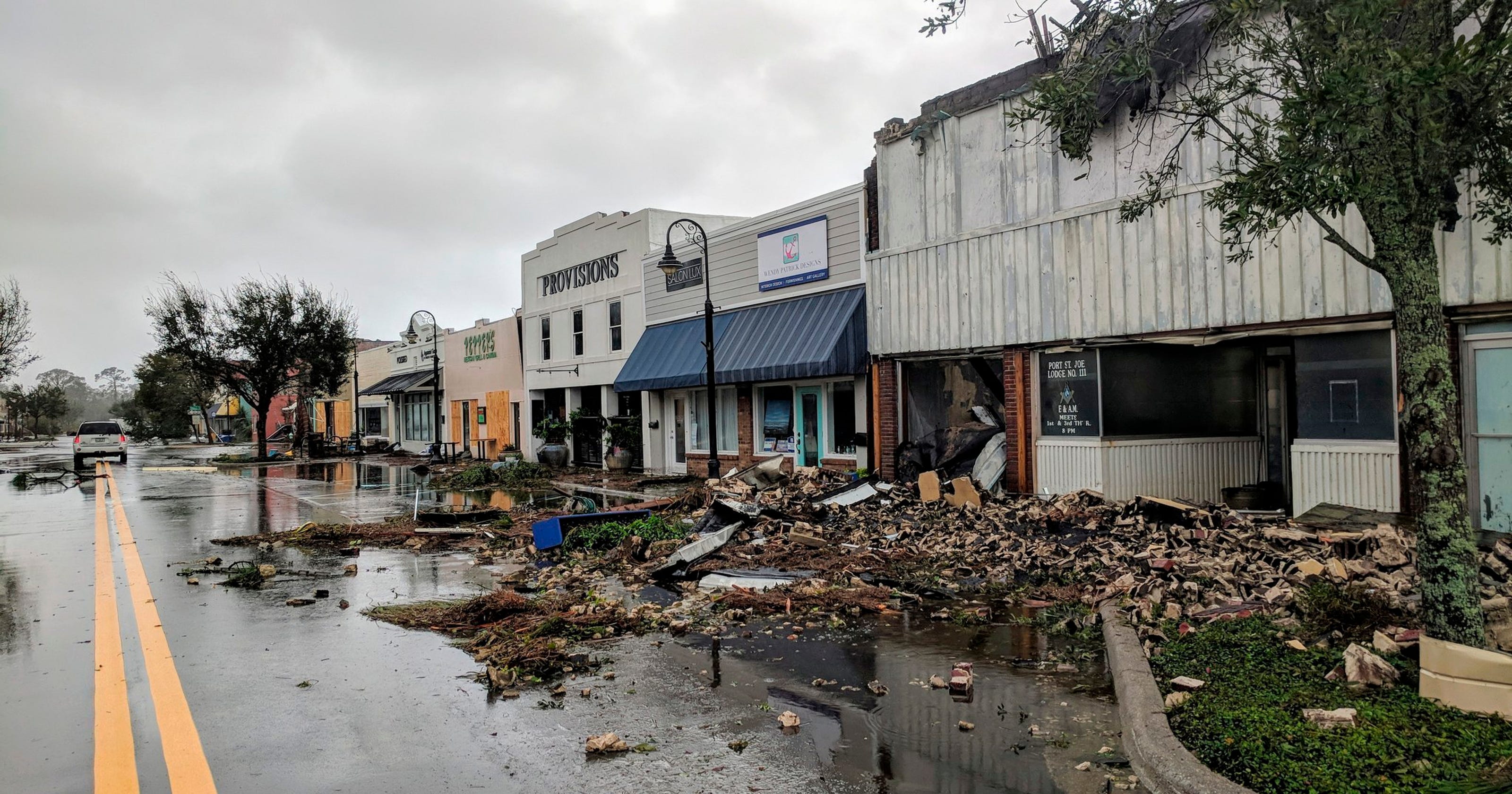 Michael aftermath Destruction in Port St. Joe Photos