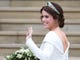 epa07087982 Britain's Princess Eugenie of York arrives for her royal wedding ceremony to Jack Brooksbank at St George's Chapel at Windsor Castle, in Windsor, Britain, 12 October 2018.  EPA-EFE/NEIL HALL ORG XMIT: FMA0001
